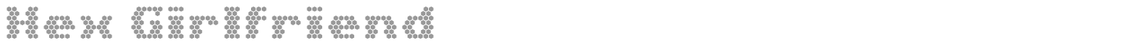 Hex Girlfriend font preview